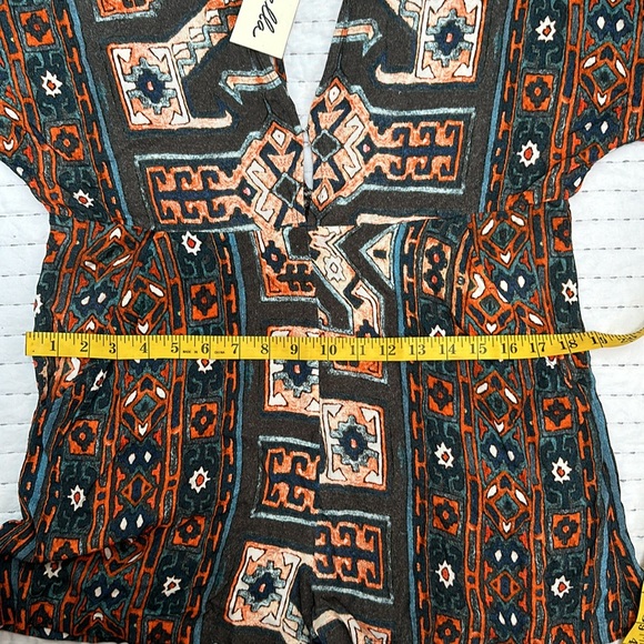 Cleobella Romper One Piece Aztec  Medium NWT Short Indie Hippie Boho - Picture 8 of 16